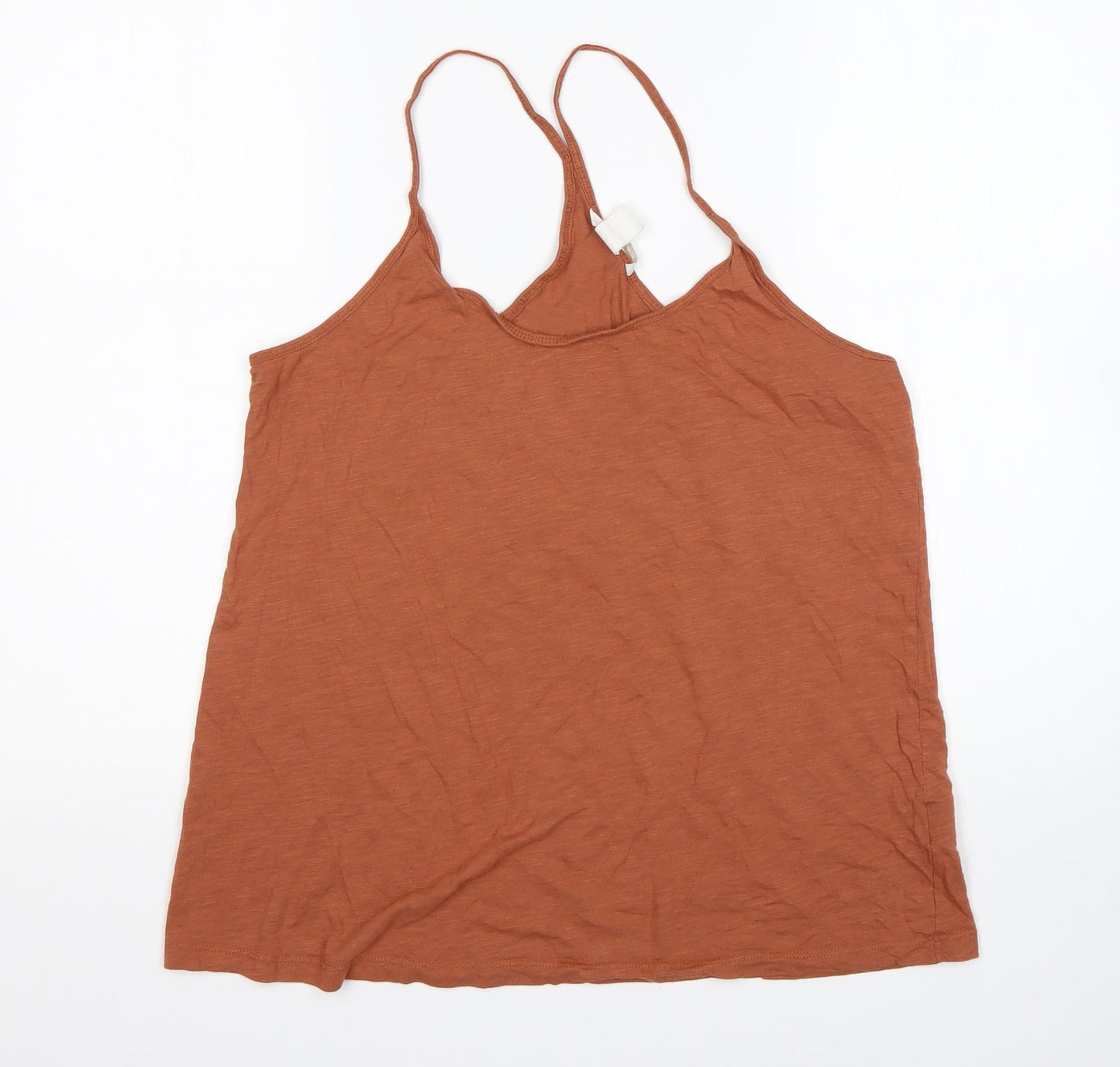Womens UK Size L H&M Brown Basic Tank