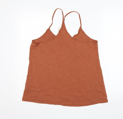 Womens UK Size L H&M Brown Basic Tank