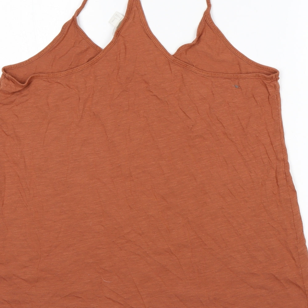 Womens UK Size L H&M Brown Basic Tank
