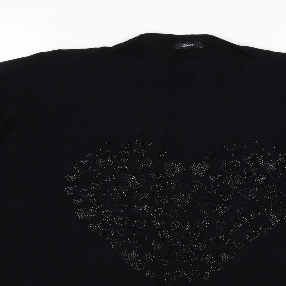 Womens UK Size M Roman Black Pullover Jumper