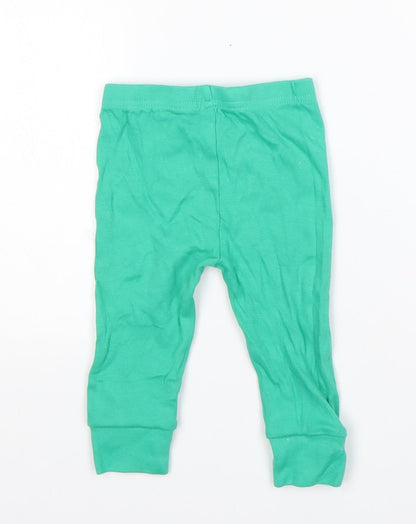 Dunnes Stores Baby Green  Cotton Sweatpants Trousers Size 9 Months