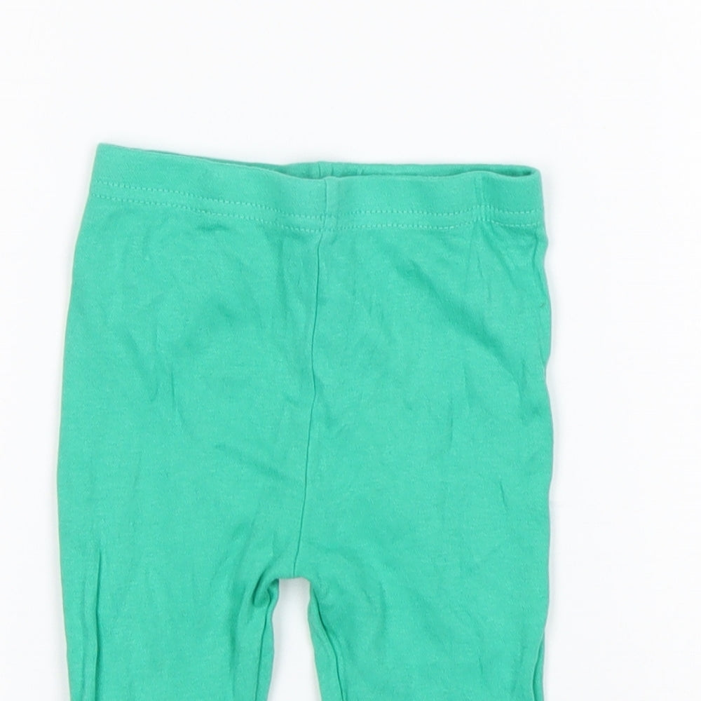 Dunnes Stores Baby Green  Cotton Sweatpants Trousers Size 9 Months