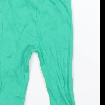 Dunnes Stores Baby Green  Cotton Sweatpants Trousers Size 9 Months