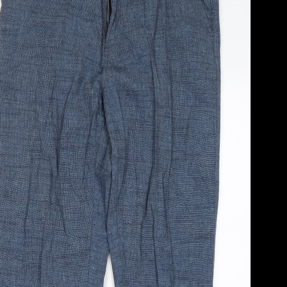 Peacocks Mens Blue  Cotton Trousers  Size 38 L30 in Regular