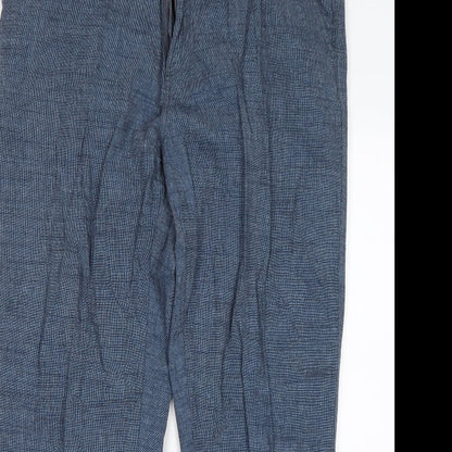 Peacocks Mens Blue  Cotton Trousers  Size 38 L30 in Regular