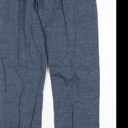 Peacocks Mens Blue  Cotton Trousers  Size 38 L30 in Regular