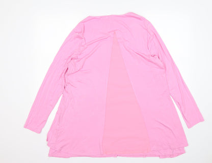 Womens UK Size 14 Michele Hope Pink Basic T-Shirt