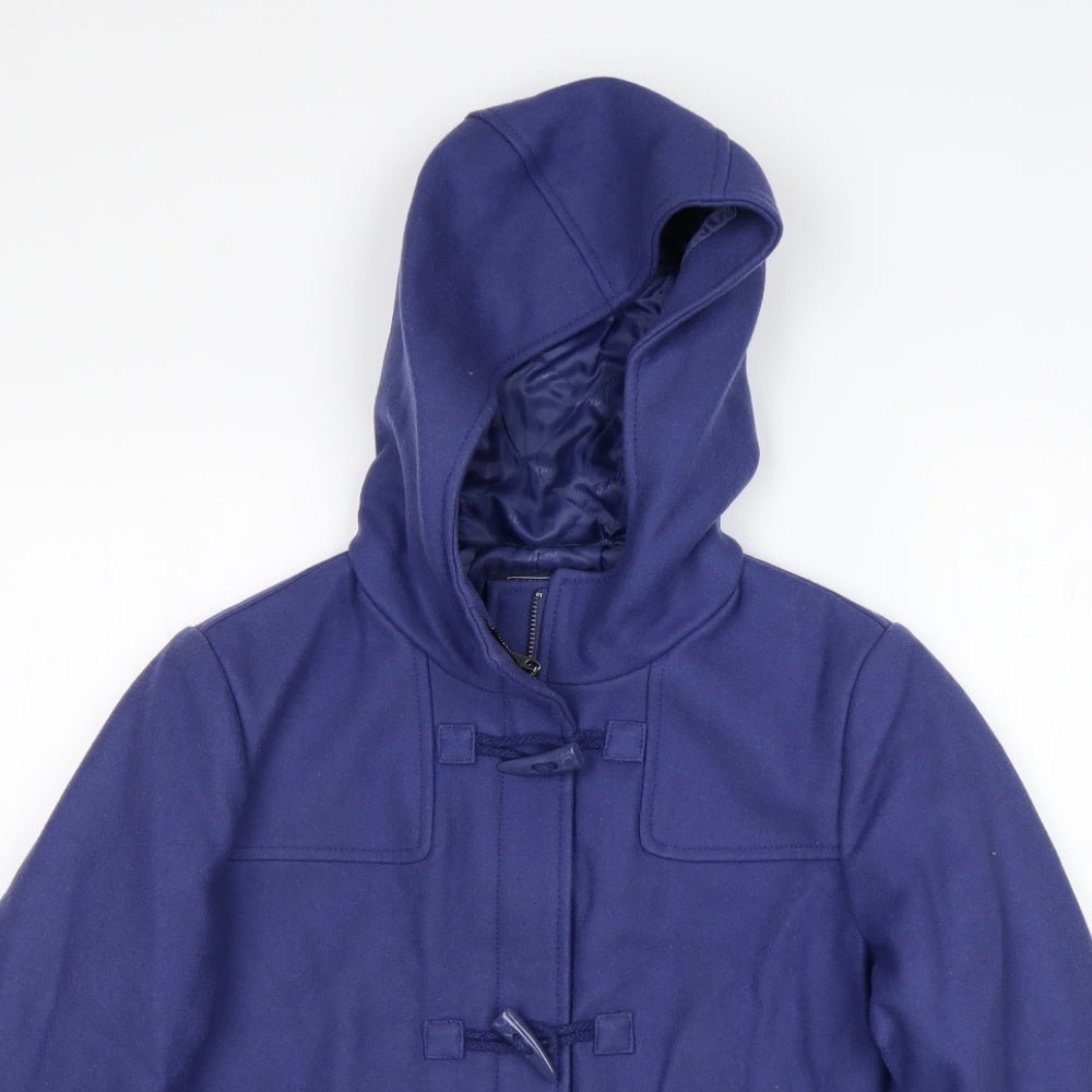 Maine  Womens Purple   Overcoat Coat Size 12