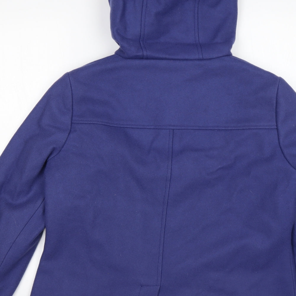 Maine  Womens Purple   Overcoat Coat Size 12