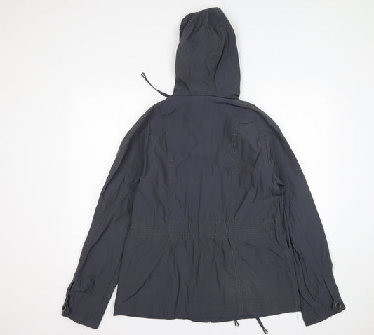 Womens UK Size 12 Debenhams Grey Parka Coat