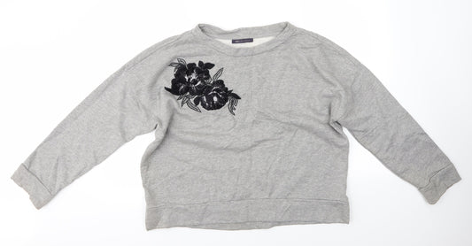 Womens UK Size 16 M&S Grey Pullover Jumper