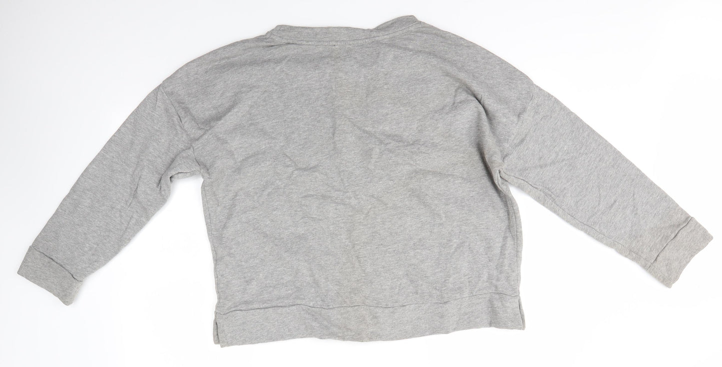 Womens UK Size 16 M&S Grey Pullover Jumper