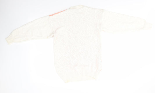 Littlewoods Womens Multicoloured Round Neck  Acrylic Pullover Jumper Size 12