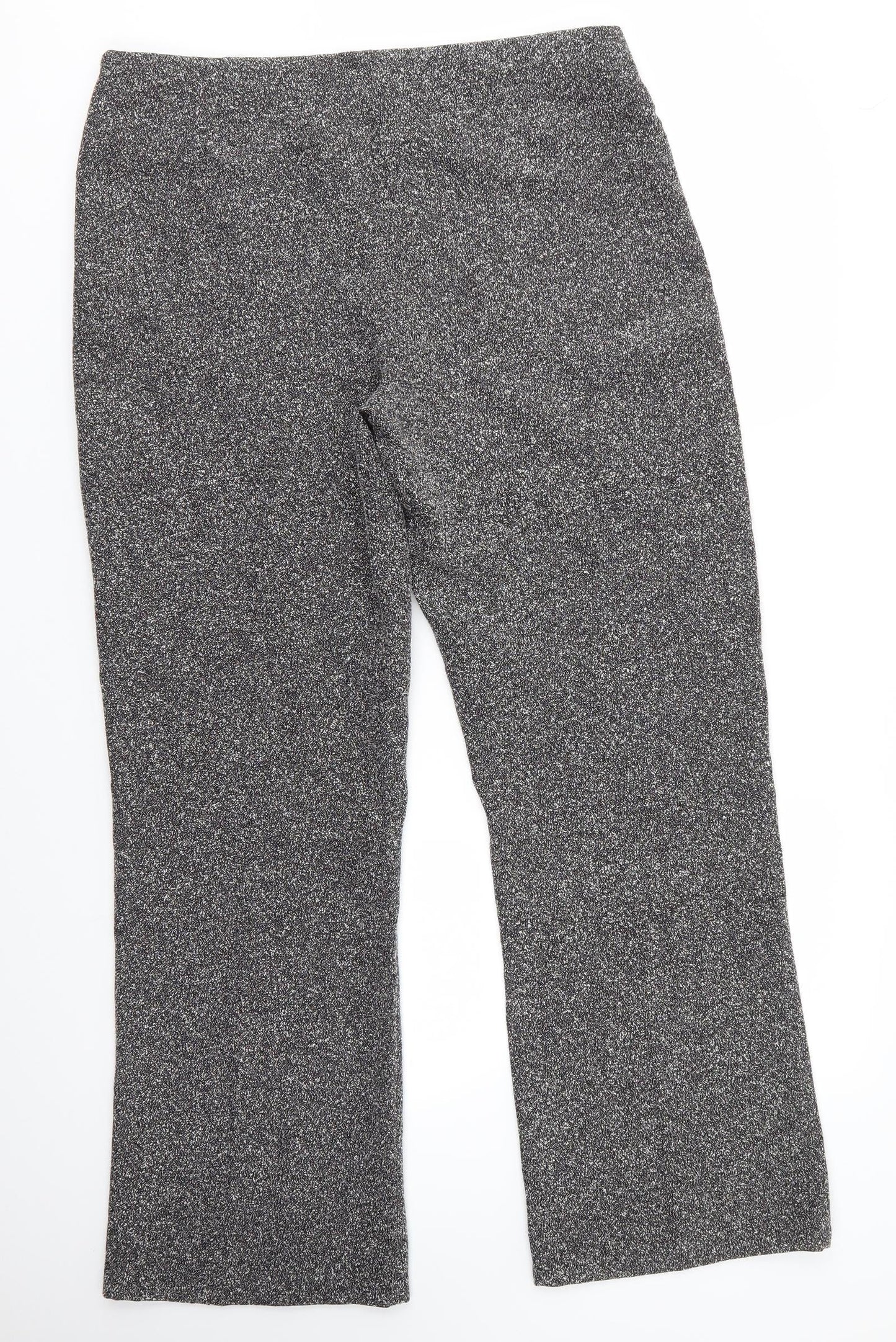 AMARANTO Womens Grey  Polyester Dress Pants Trousers Size 16 L30 in Regular