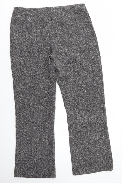 AMARANTO Womens Grey  Polyester Dress Pants Trousers Size 16 L30 in Regular