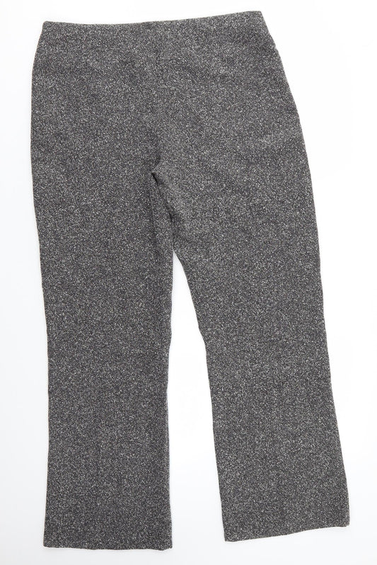 AMARANTO Womens Grey  Polyester Dress Pants Trousers Size 16 L30 in Regular