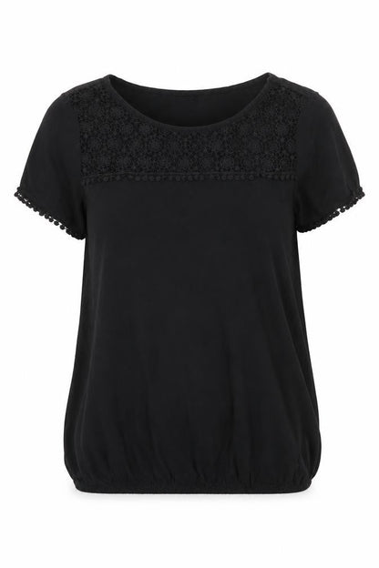 Womens UK Size 8 George Black Basic Blouse