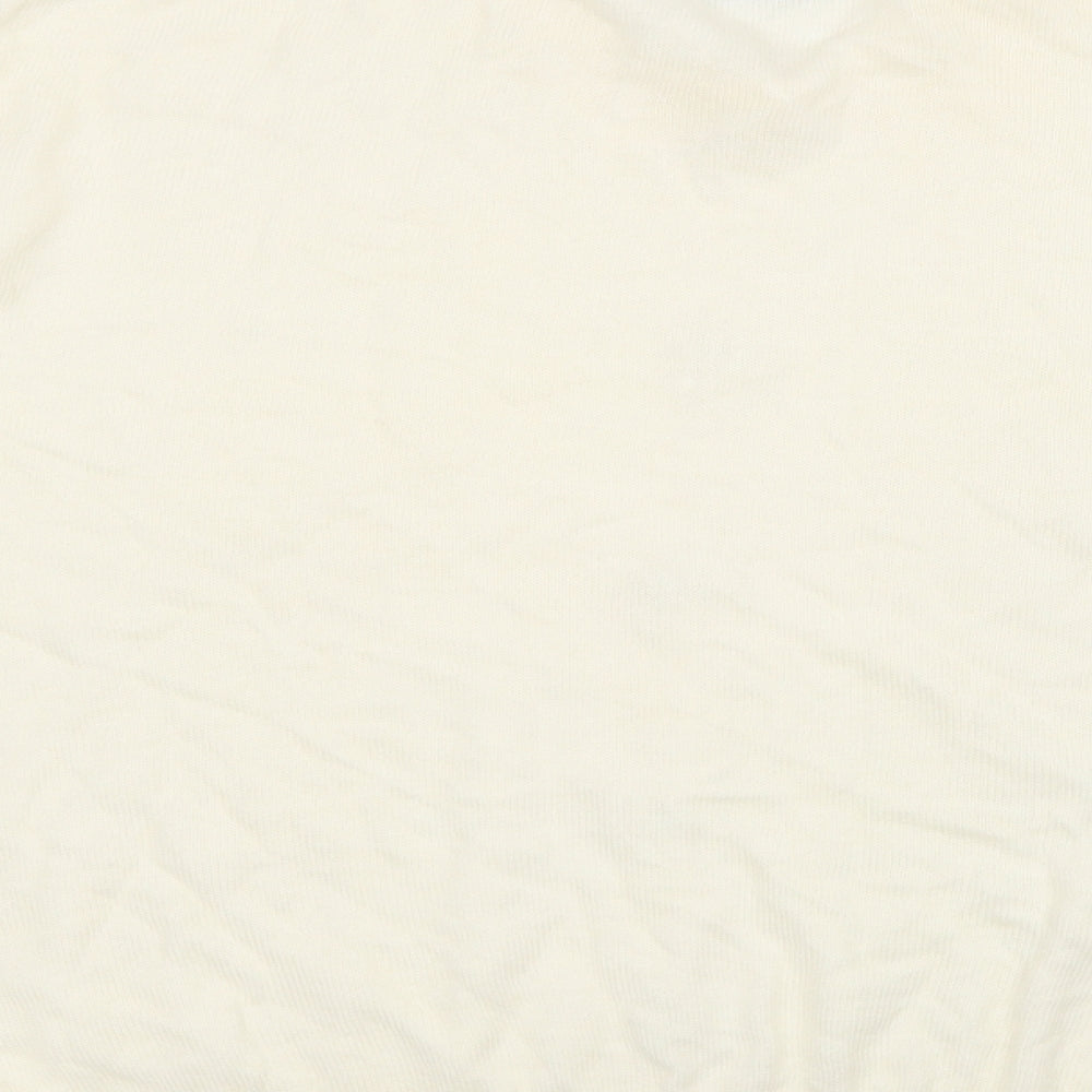 Classic Woman Womens Ivory Collared  Acrylic Pullover Jumper Size 20