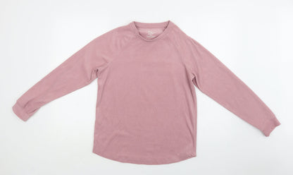 Additional front view of Primark women’s pink polyester top lounge set, size XS