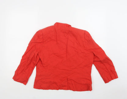 Back view of Great Plains women’s red jacket blazer, size L