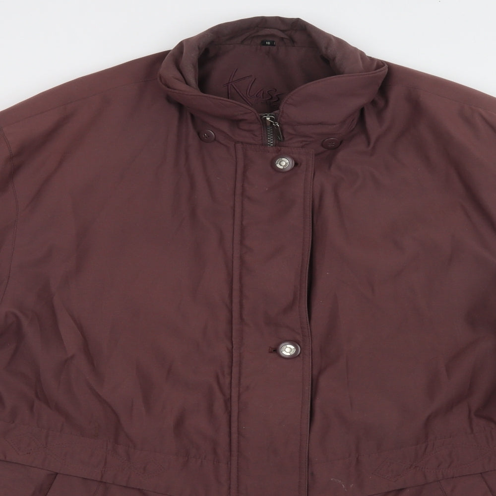 Klass Womens Purple   Gilet Jacket Size 18  Zip