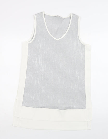 Womens UK Size 14 NEXT Grey Tunic Blouse