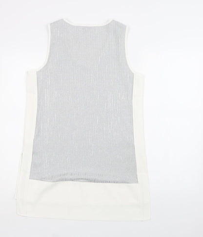 Womens UK Size 14 NEXT Grey Tunic Blouse