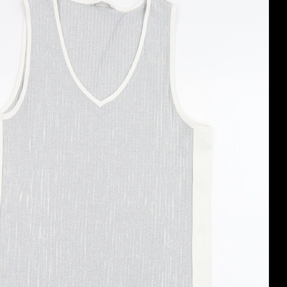 Womens UK Size 14 NEXT Grey Tunic Blouse