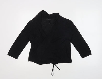 Womens UK Size 10 M&S Black Cardigan Jumper