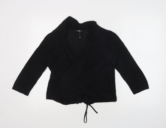 Womens UK Size 10 M&S Black Cardigan Jumper