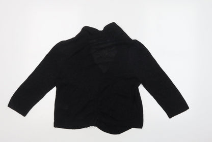 Womens UK Size 10 M&S Black Cardigan Jumper