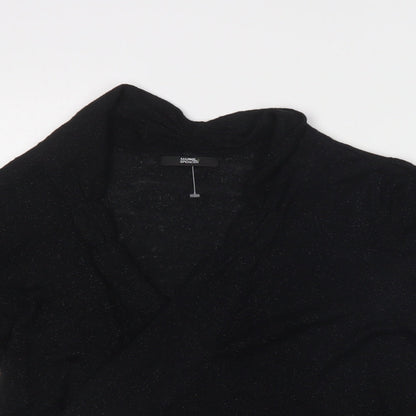 Womens UK Size 10 M&S Black Cardigan Jumper