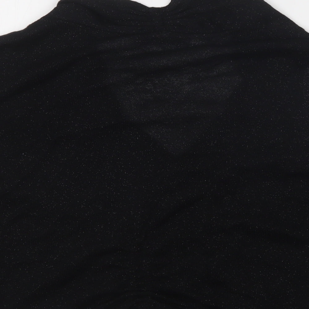 Womens UK Size 10 M&S Black Cardigan Jumper