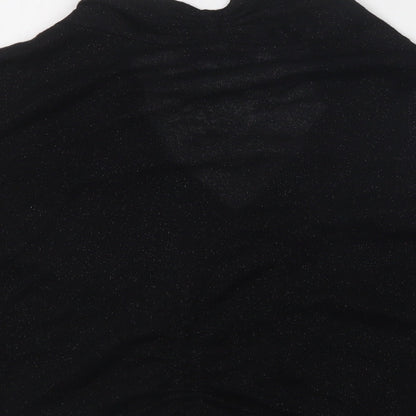 Womens UK Size 10 M&S Black Cardigan Jumper