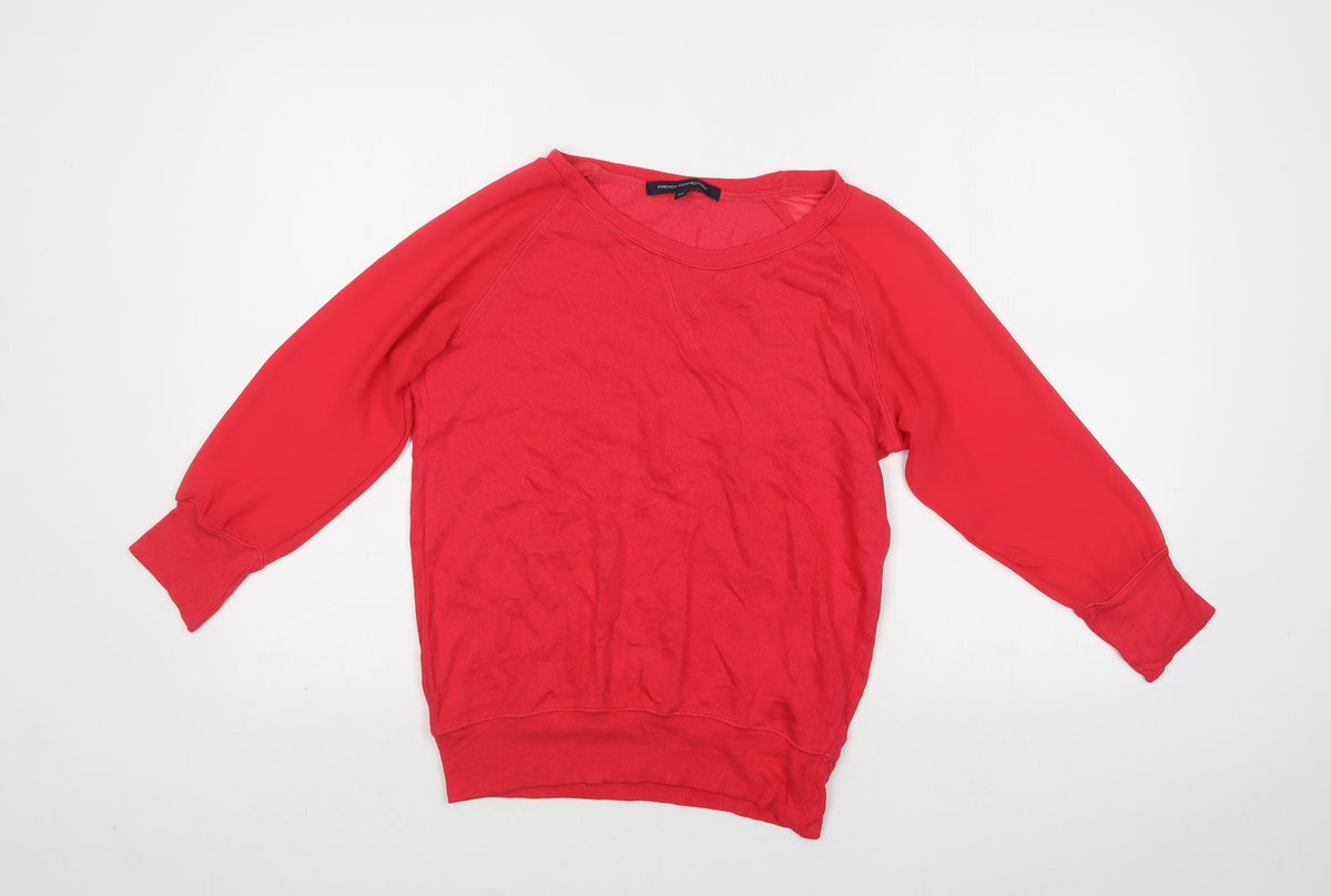 Womens UK Size XS French Connection Pink Pullover Jumper