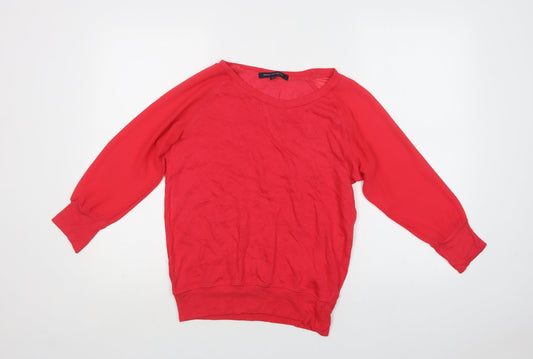 Womens UK Size XS French Connection Pink Pullover Jumper