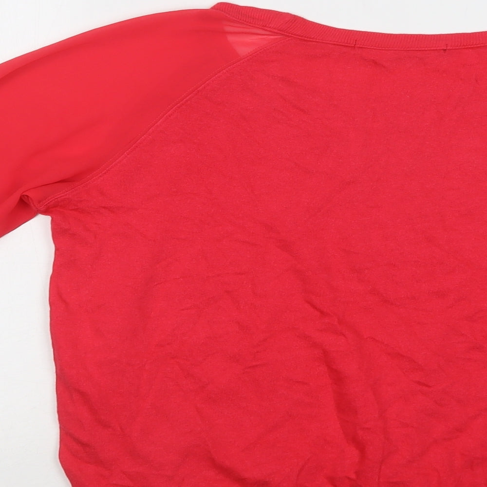 Womens UK Size XS French Connection Pink Pullover Jumper
