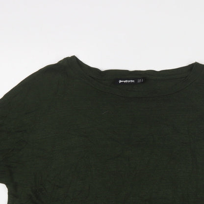 Womens UK Size S Stradivarius Green Pullover Jumper
