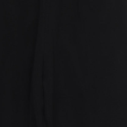 Womens UK Size L Preworn Regular Fit  Black Trousers