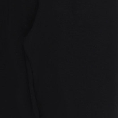 Womens UK Size L Preworn Regular Fit  Black Trousers