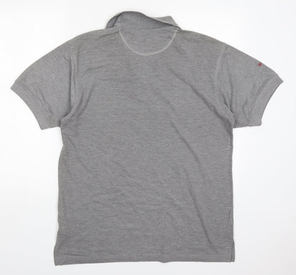 Kustom Kit Mens Grey  Polyester  Polo Size L Collared Pullover - W
