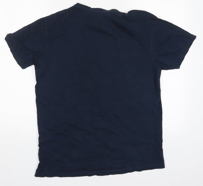 Mens UK Size M Cedar Wood State Blue  T-Shirt