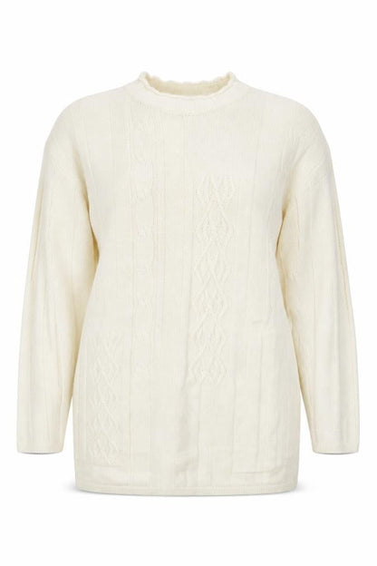 Womens UK Size 10 Marks and Spencer White Pullover Jumper