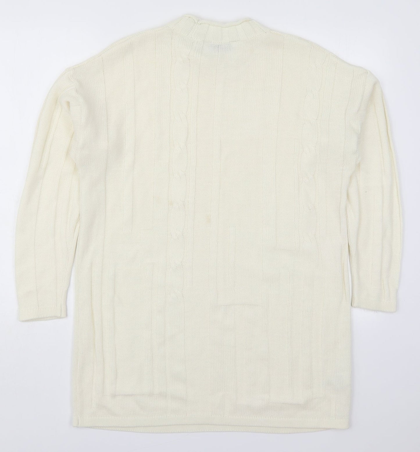 Womens UK Size 10 Marks and Spencer White Pullover Jumper