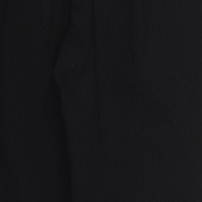 Womens UK Size 12 Preworn Regular Fit  Black Trousers