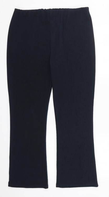 Womens UK Size 18 Preworn Regular Fit  Blue Trousers