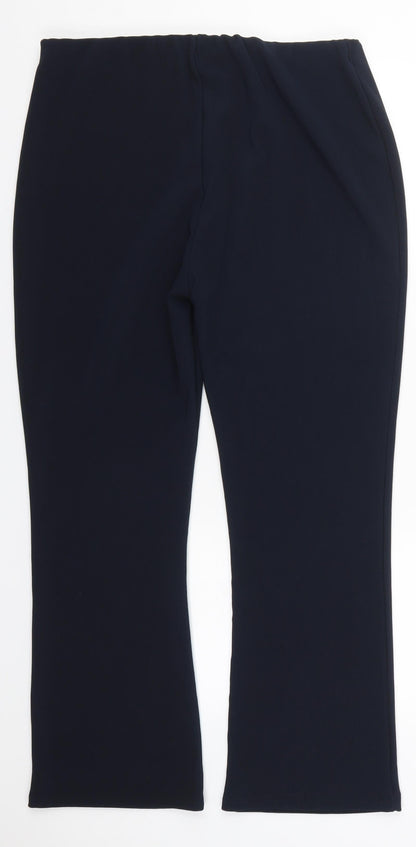 Womens UK Size 18 Preworn Regular Fit  Blue Trousers