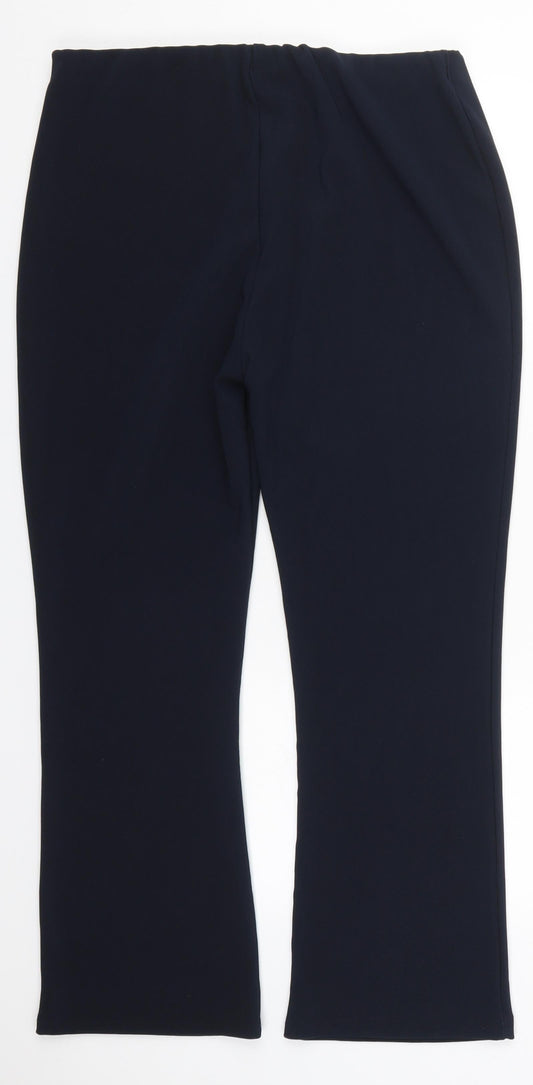 Womens UK Size 18 Preworn Regular Fit  Blue Trousers