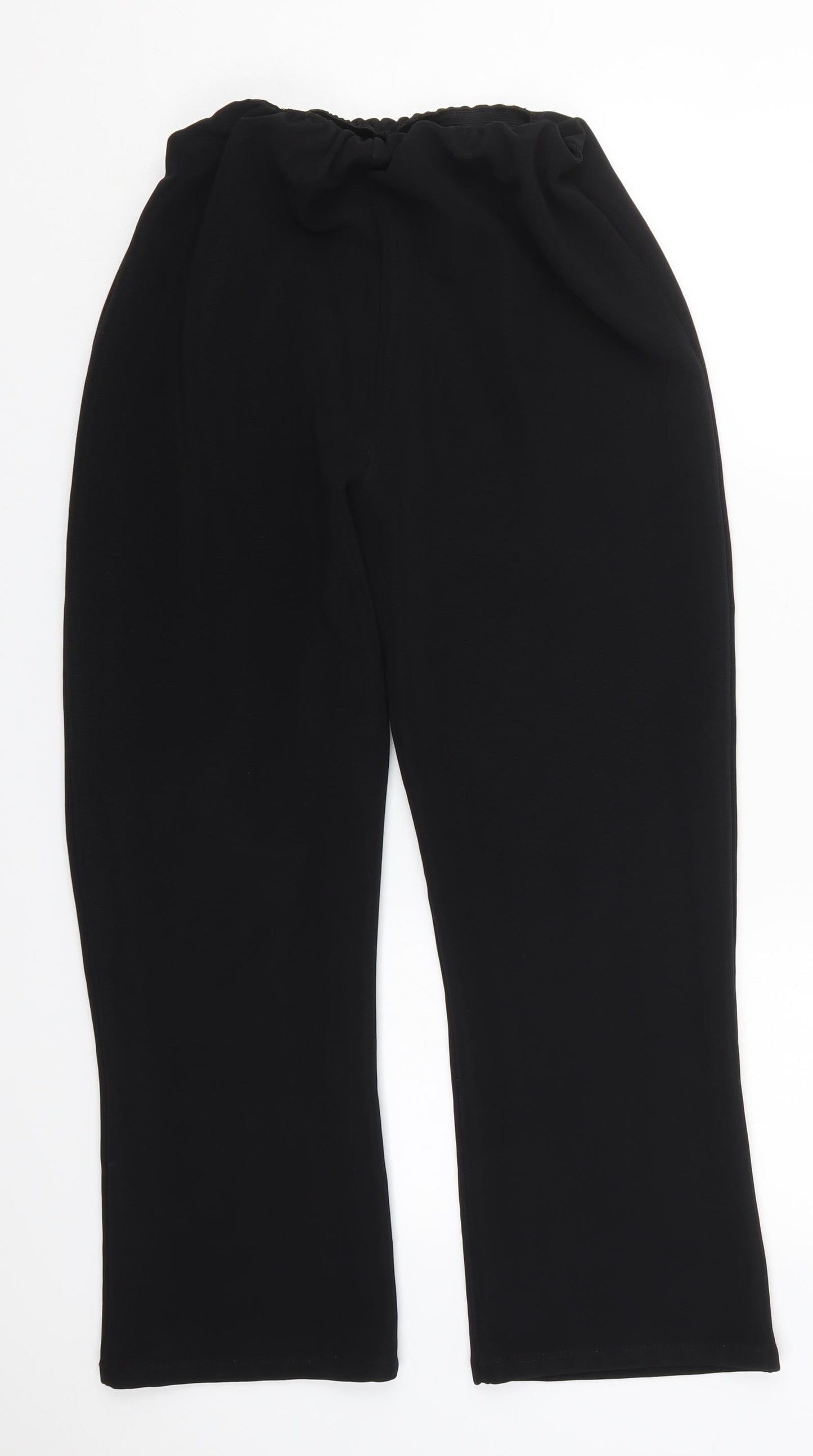 Womens UK Size 30 in Preworn Regular Fit  Black Trousers