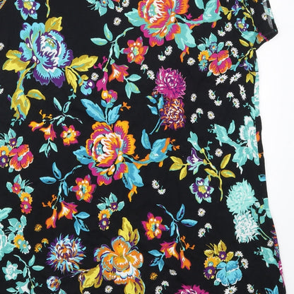 George Womens Multicoloured Floral Viscose Basic T-Shirt  Round Neck